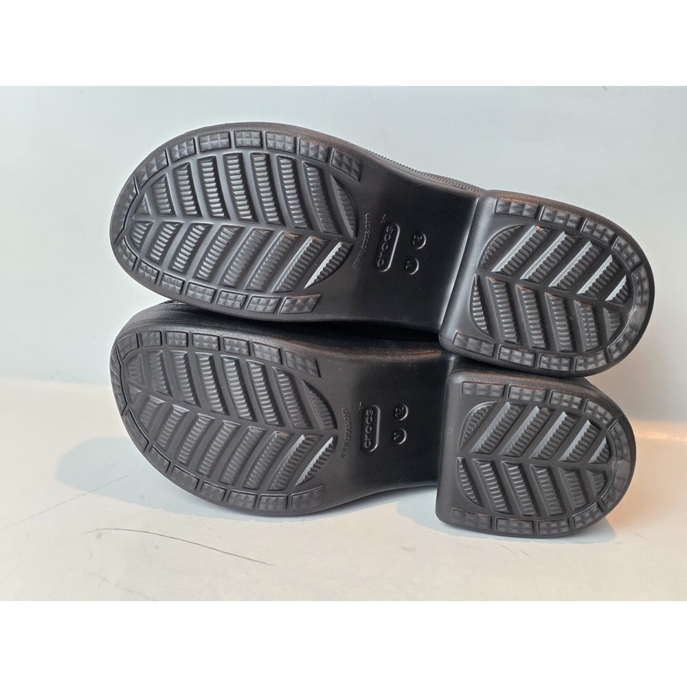 Crocs Siren Clog Men's Size 12 EU 46-47 Black Hyper Heel Platform Slip On Shoes - Picture 9 of 13